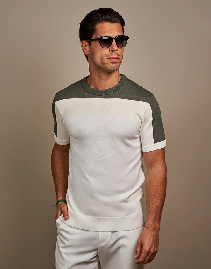 T-SHIRT TRICOT TRICOLOR MILITAR ZOLF