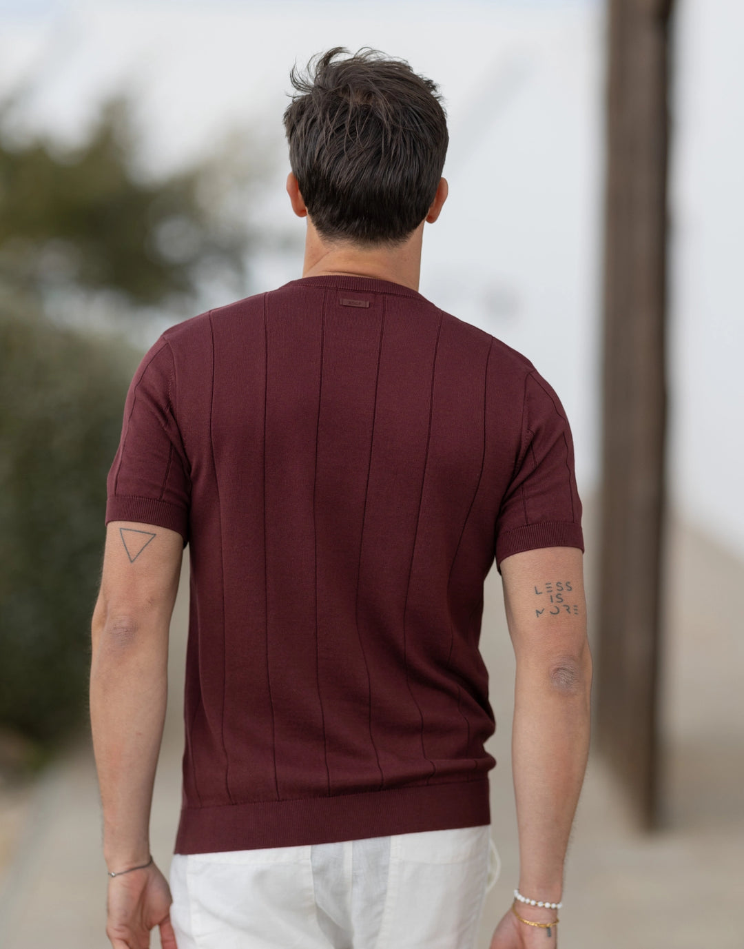 T-SHIRT TRICOT FALSO LISO BORGONHA ZOLF