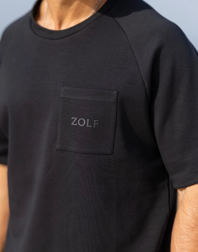 T-SHIRT CONFORT PRETO ZOLF