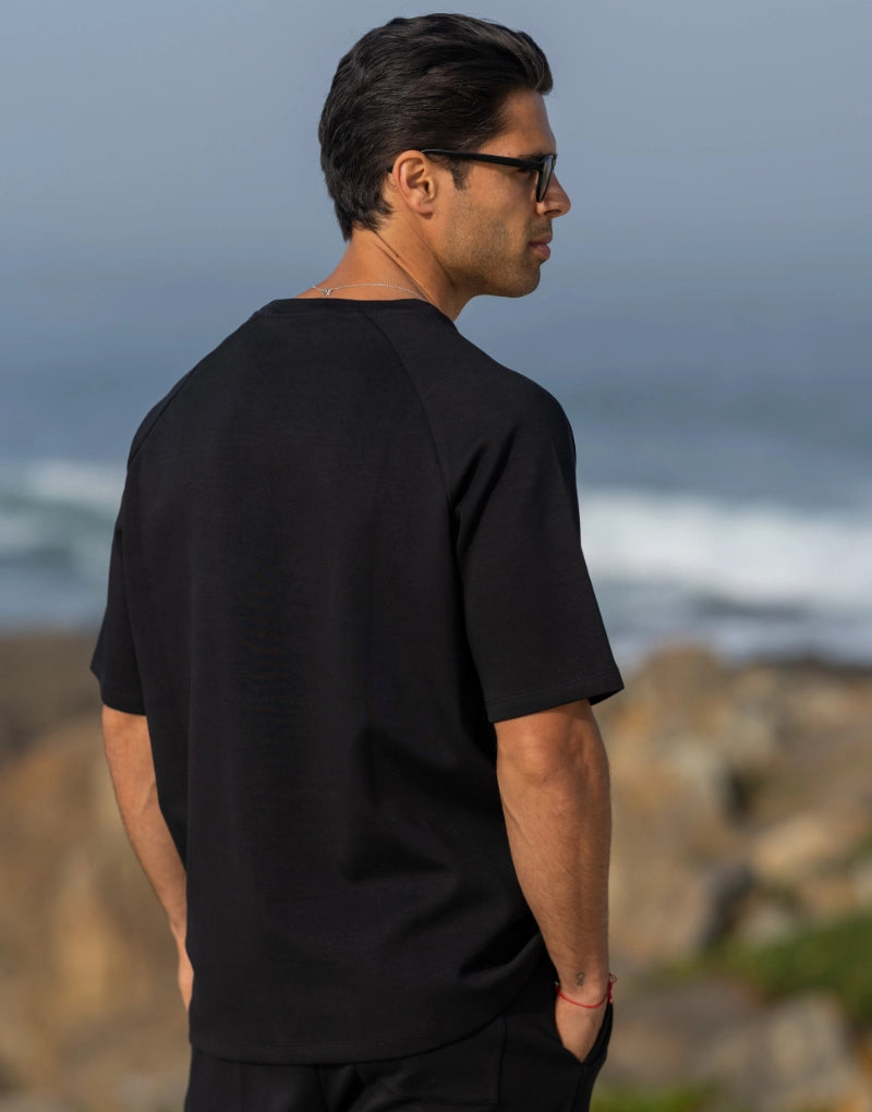 T-SHIRT CONFORT PRETO ZOLF