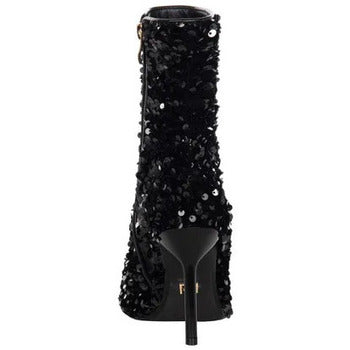 BOTINS DE LANTEJOULAS PRETAS RINASCIMENTO