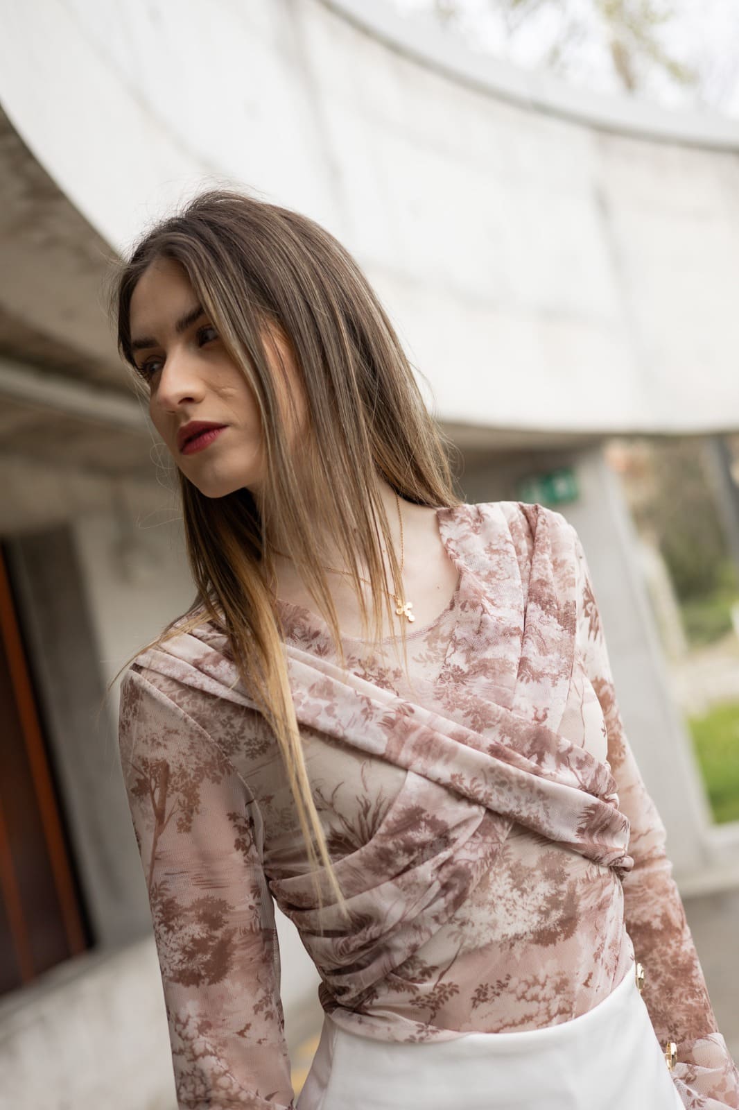 BODY COM ESTAMPADO PONTO CHIC
