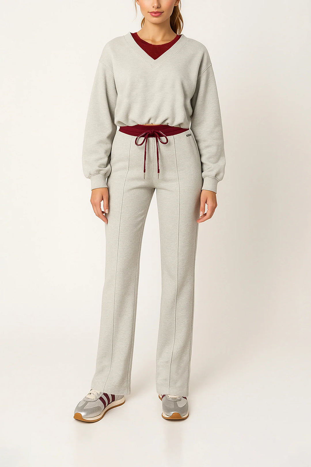 CAMISOLA CINZENTA DECOTE V SAHOCO