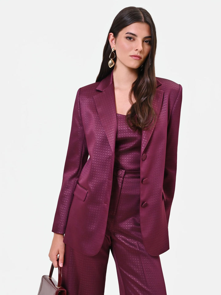 BLAZER BORDÔ TEXTURADO RINASCIMENTO