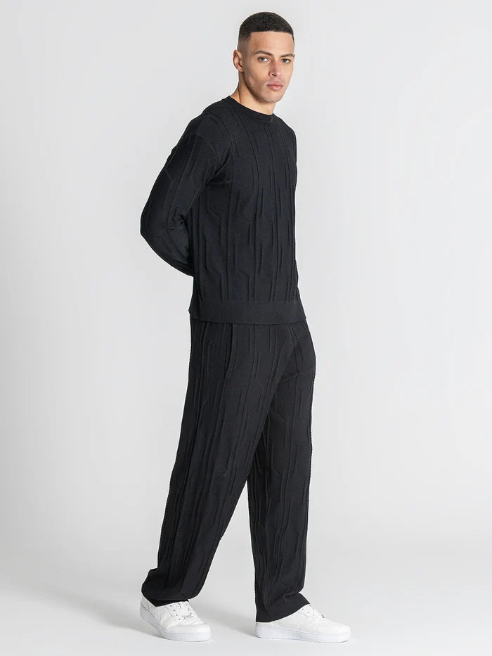 CAMISOLA DE MALHA PRETA KNIT PONTO CHIC