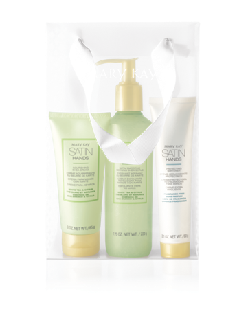 CONJUNTO PARA MÃOS SATIN HANDS CHÁ BRANCO E CITRINOS PONTO CHIC
