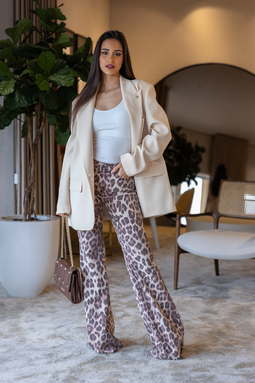 BLAZER OVERSIZE BEGE ANIYE BY