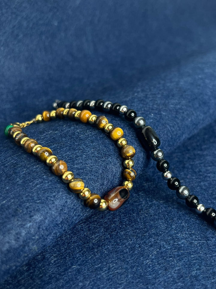 PULSEIRA PEDRA CASTANHA PONTO CHIC