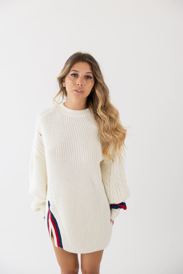 CAMISOLA DE MALHA COM RACHA GAELLE PARIS