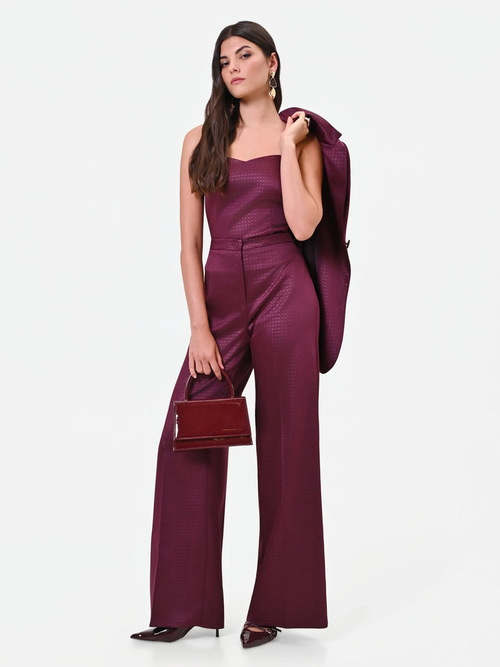 CALÇA BORDÔ TEXTURADA RINASCIMENTO