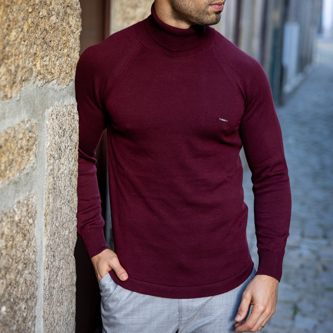 CAMISOLA GOLA ALTA BORDEAUX ZOLF
