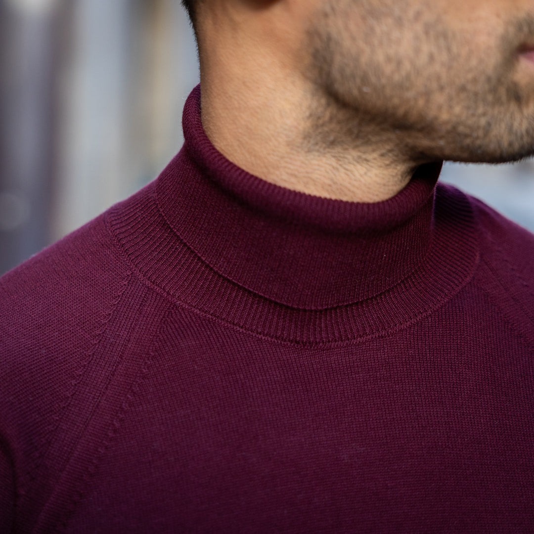 CAMISOLA GOLA ALTA BORDEAUX ZOLF