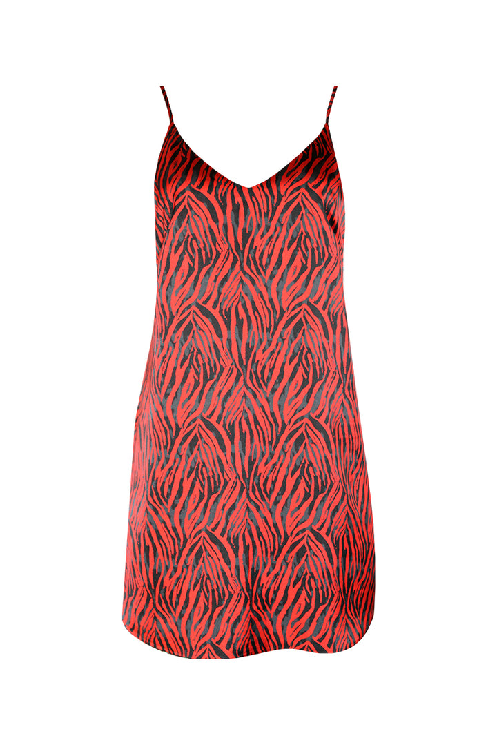 VESTIDO REVERSIVEL ESTAMPA TROPICAL SAHOCO
