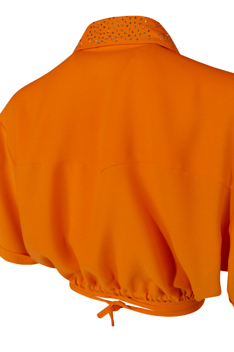 CAMISA CROPPED COM LAÇADA SAHOCO