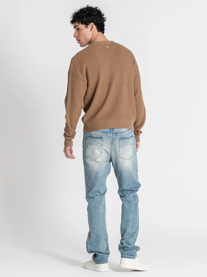 CAMISOLA TAUPE TEXTURADA PONTO CHIC