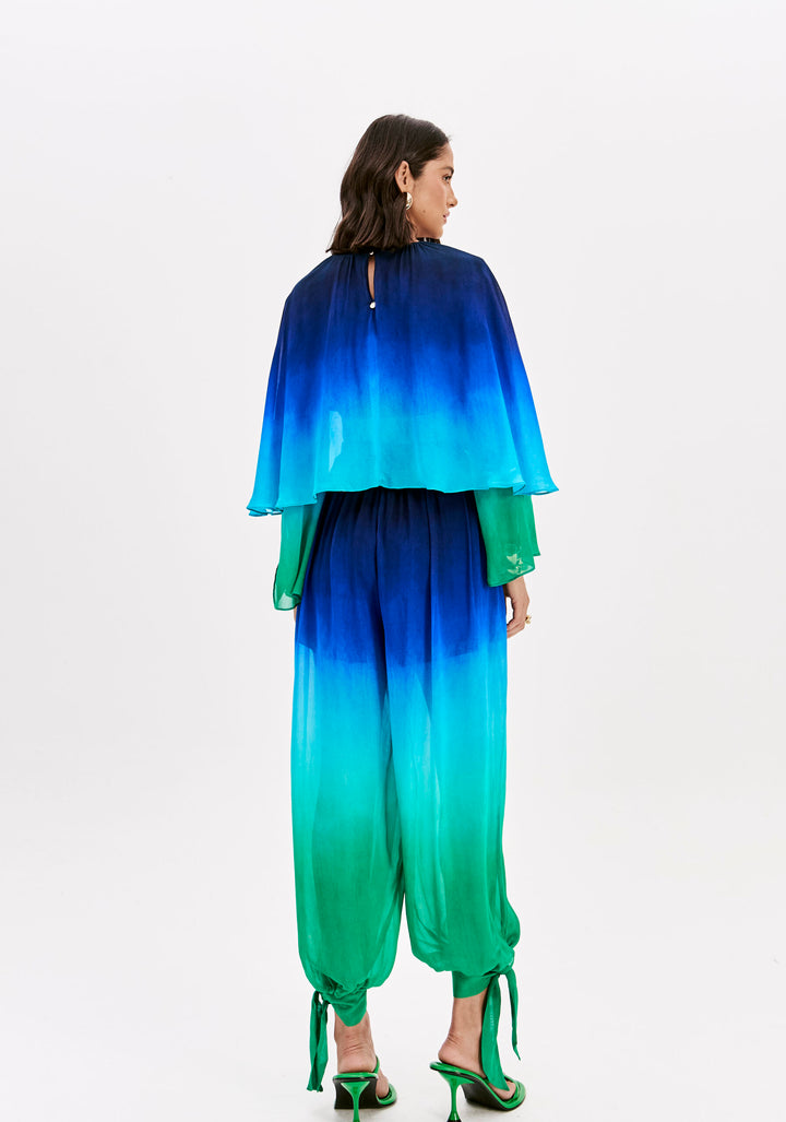 BLUSA DEGRADÉ COM MANGAS FLUIDAS LANÇA PERFUME