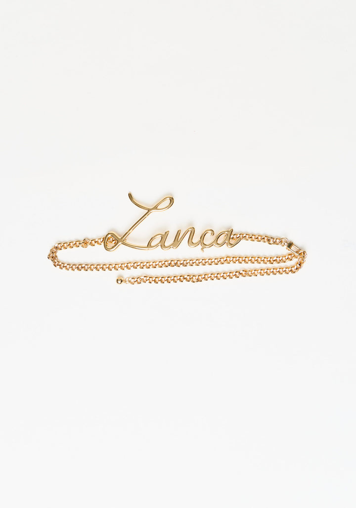 CINTO DOURADO LANÇA PERFUME