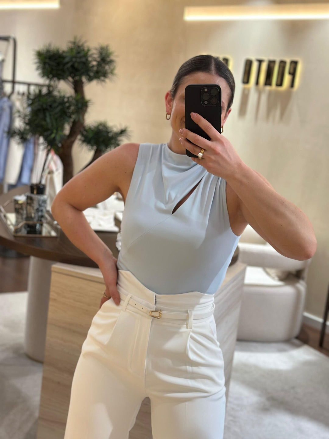 BODY AZUL BEBE COM ABERTURA PONTO CHIC