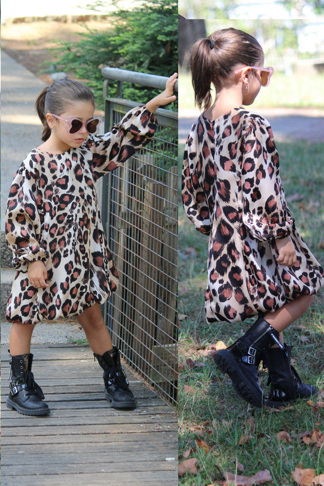 VESTIDO ANIMAL PRINT MISS YOU KIDS