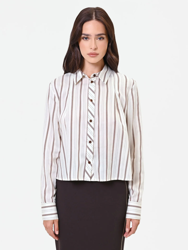 CAMISA ÀS RISCAS CASTANHAS RINASCIMENTO