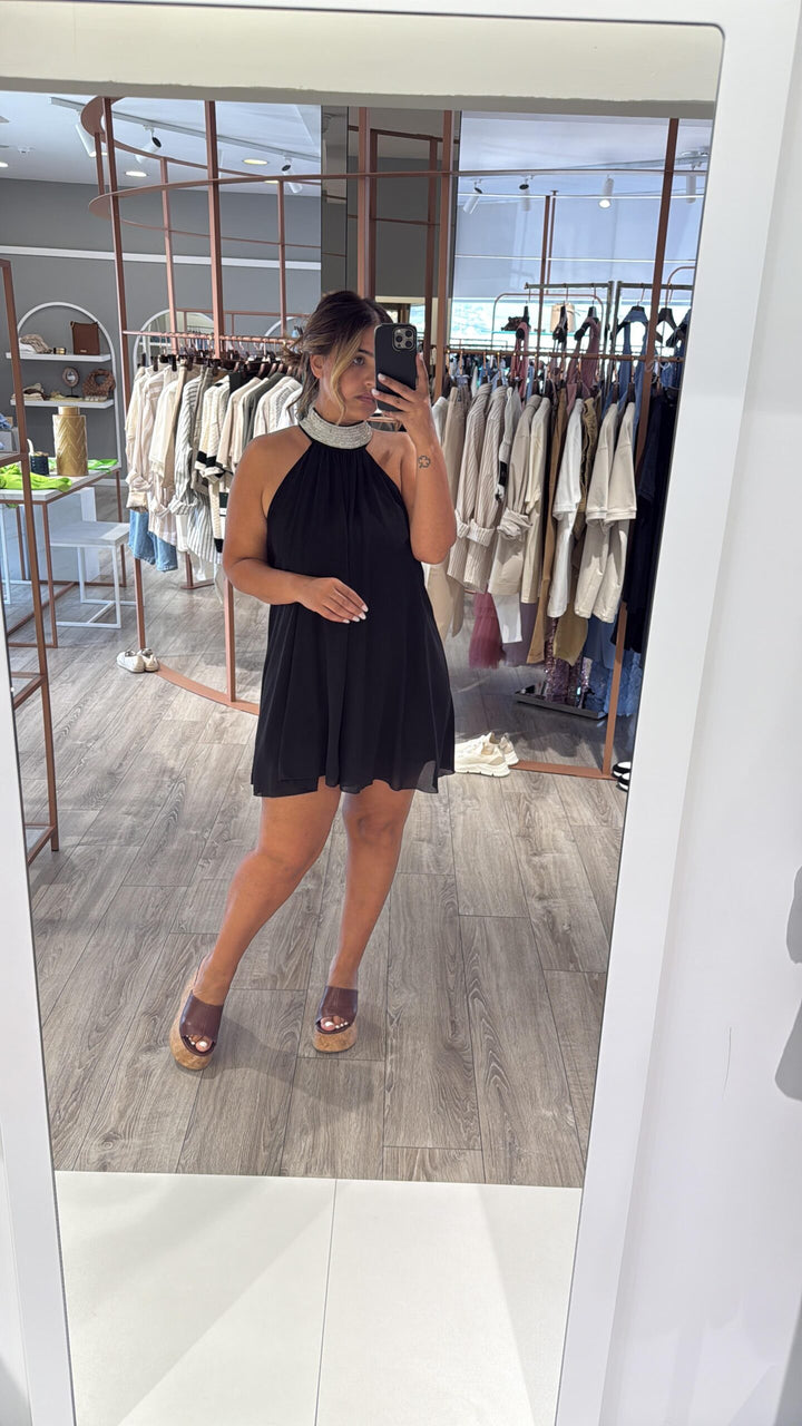 VESTIDO PRETO FLUIDO ELEH