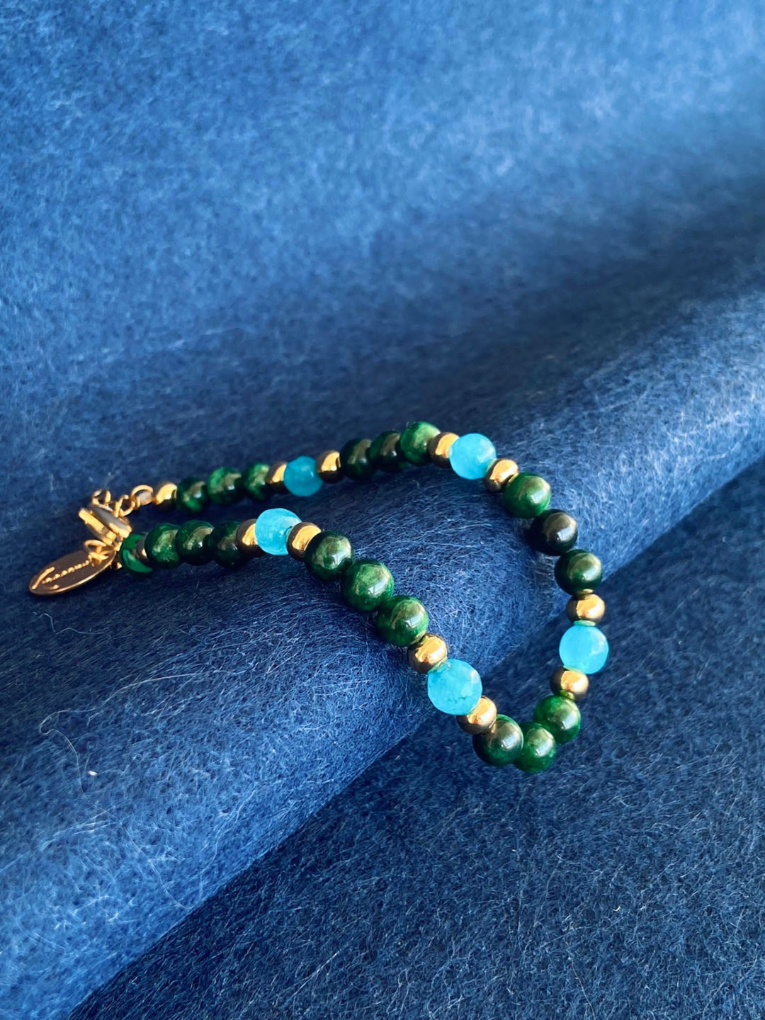PULSEIRA PEDRAS MOUNTAIN TURQOISE PONTO CHIC