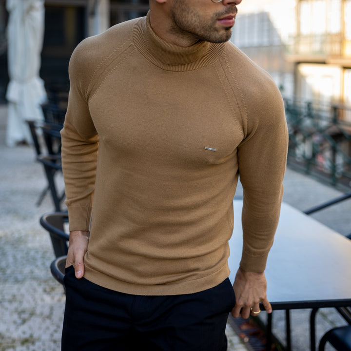 CAMISOLA GOLA ALTA CAMEL ZOLF
