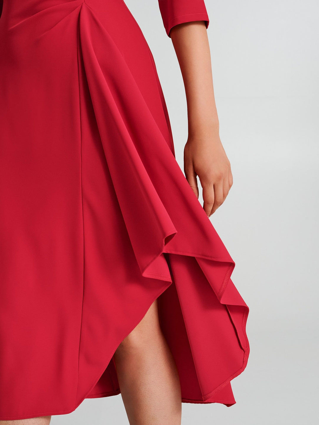 VESTIDO ROSA DRAPEADO RINASCIMENTO
