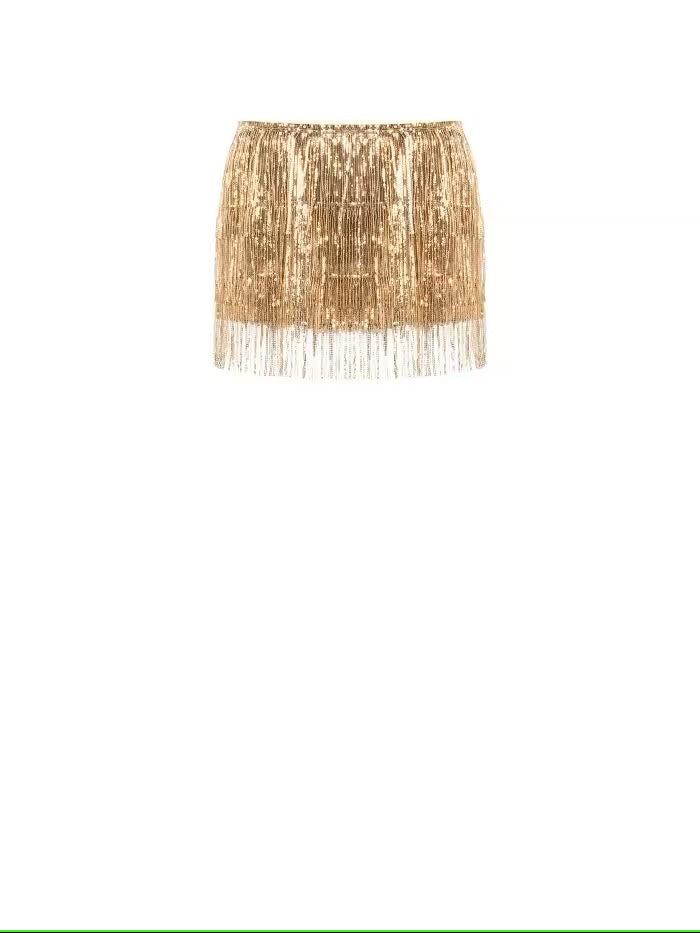 TOP DOURADO DE FRANJAS RINASCIMENTO