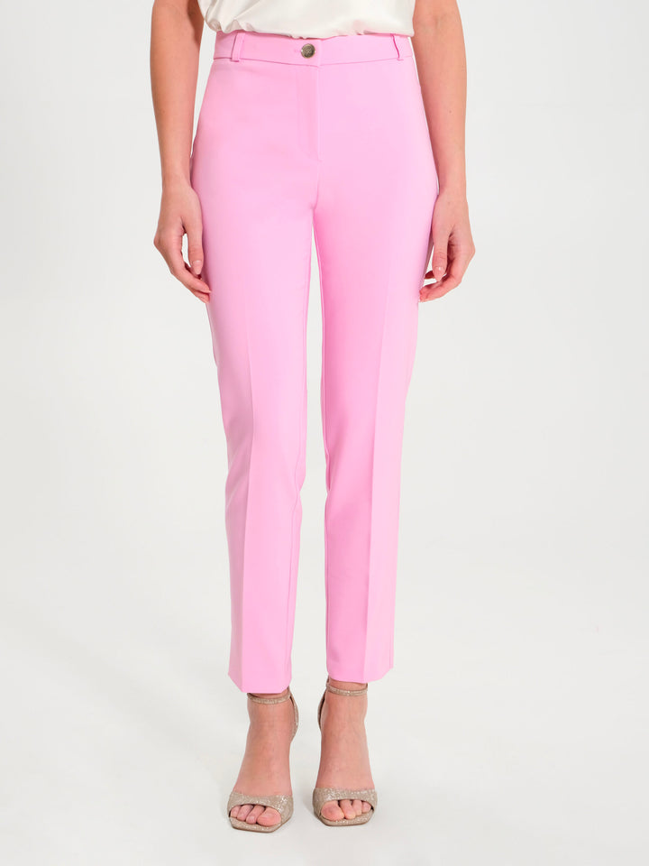CALÇA ROSA TAFFY COM CORTE JUSTO RINASCIMENTO