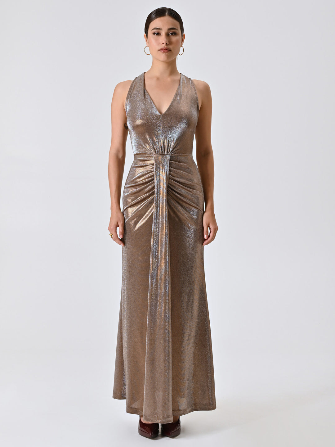 VESTIDO LONGO LUREX RINASCIMENTO