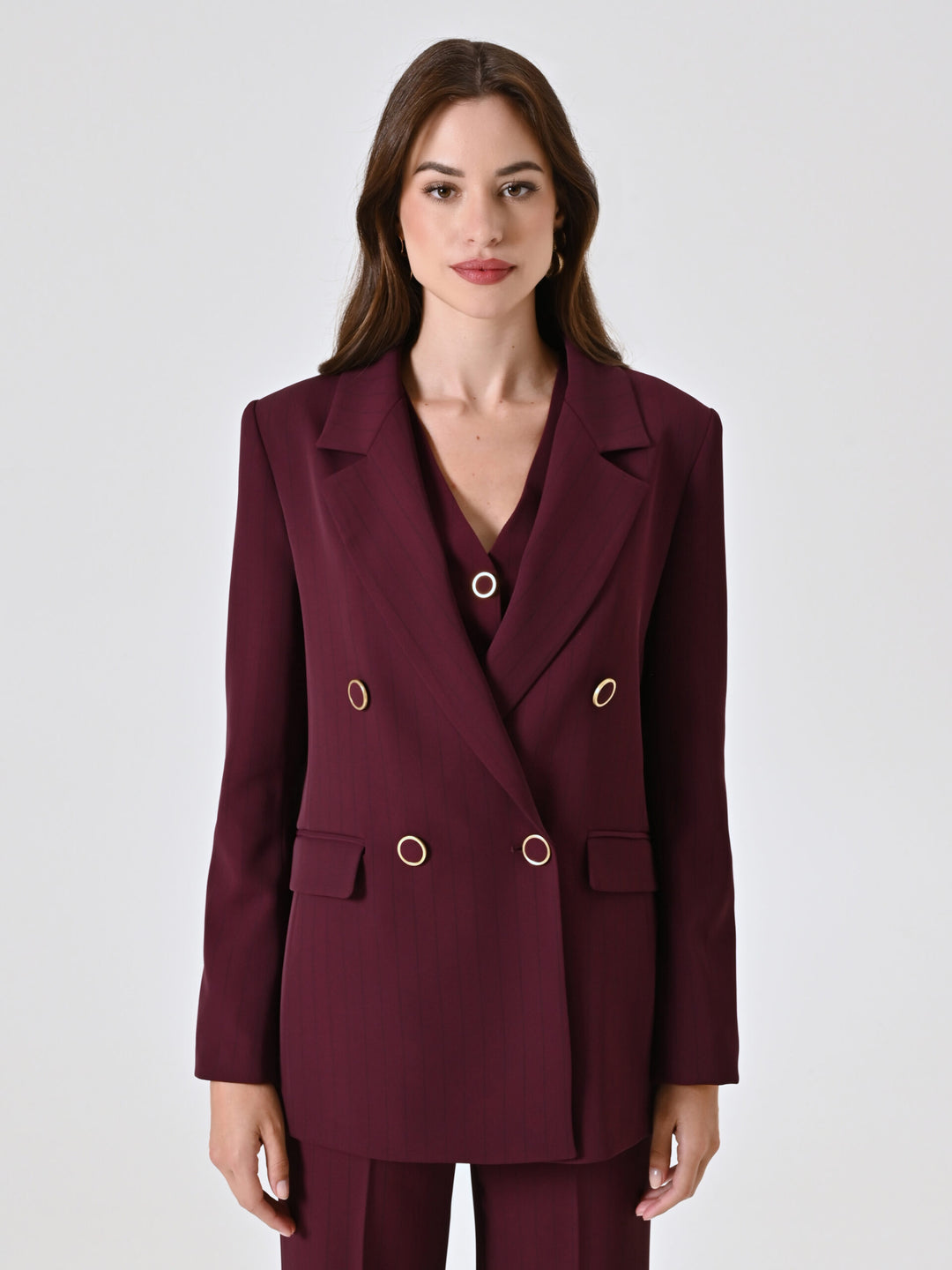 BLAZER BORGONHA COM BOTÕES RINASCIMENTO