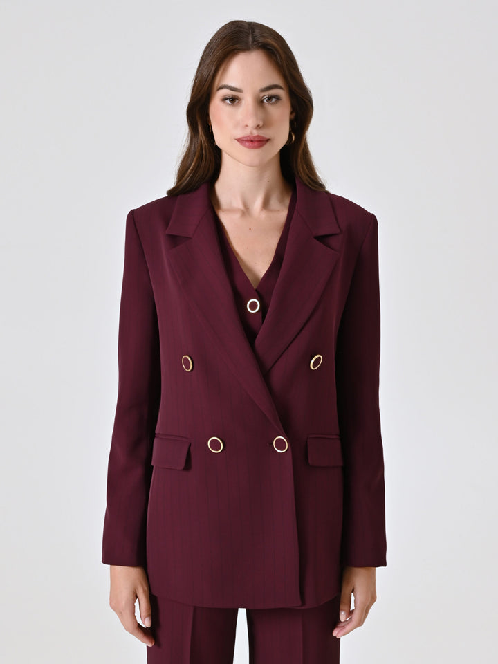 BLAZER BORGONHA COM BOTÕES RINASCIMENTO