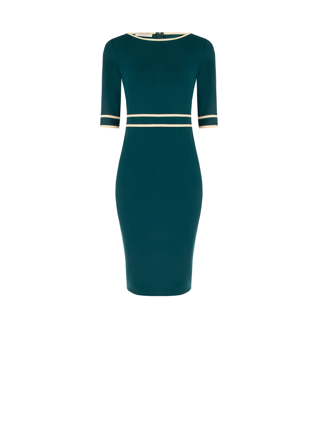 VESTIDO VERDE COM VIVOS EM CONTRASTE RINASCIMENTO