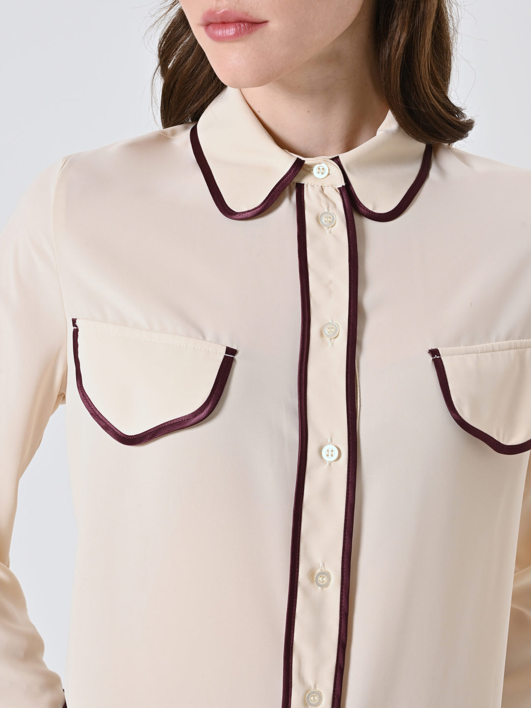 CAMISA COM VIVO BORGONHA RINASCIMENTO