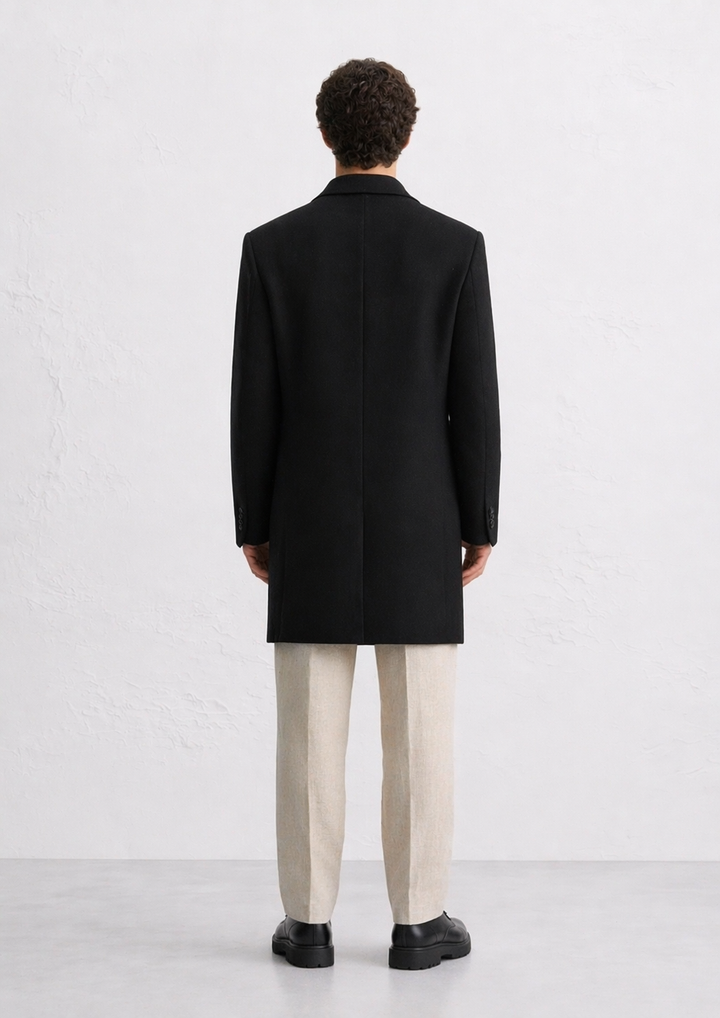 SOBRETUDO PRETO CLÁSSICO IC WEAR
