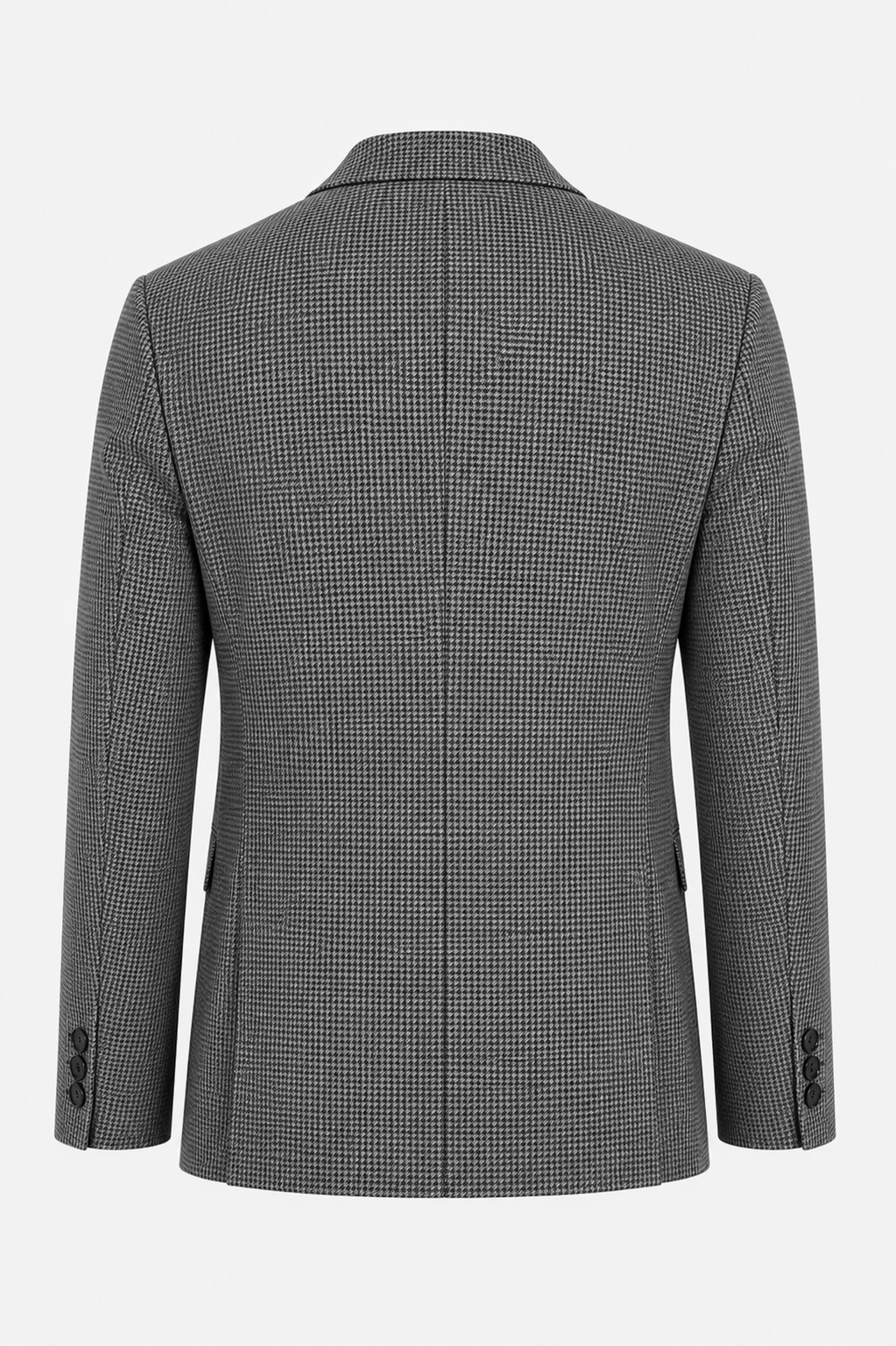 BLAZER CINZA COM PADRÃO MICROTEXTURIZADO PONTO CHIC