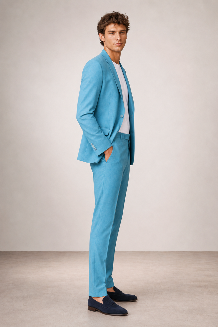FATO AZUL TURQUESA PONTO CHIC