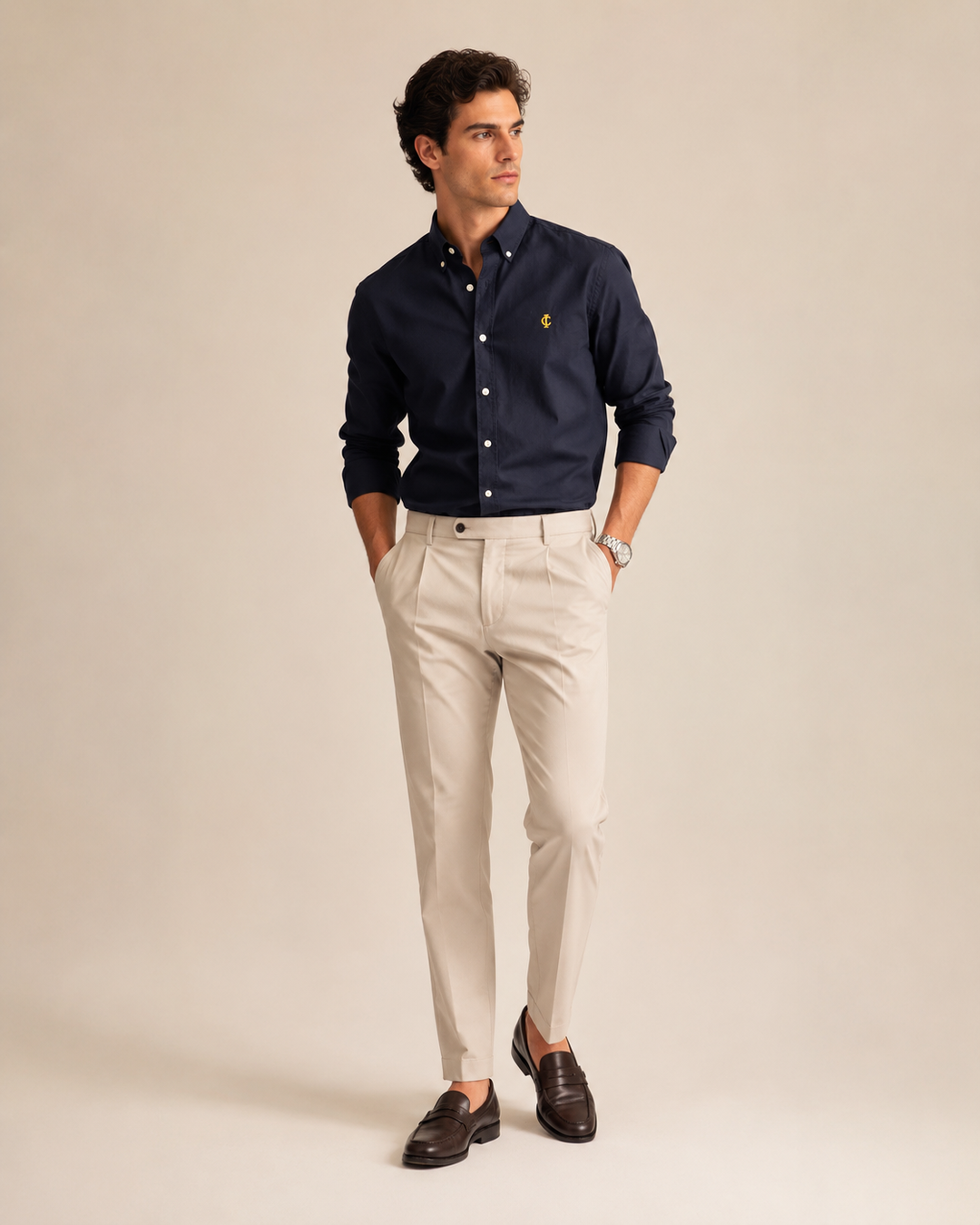 CAMISA AZUL MARINHO SLIM FIT IC WEAR