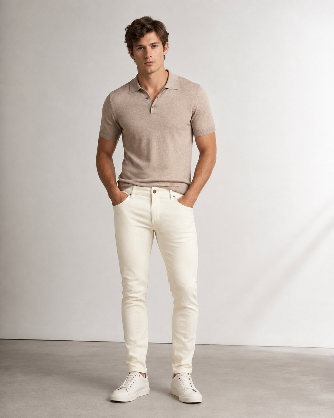CALÇAS SKINNY FIT OFF WHITE JOVITS