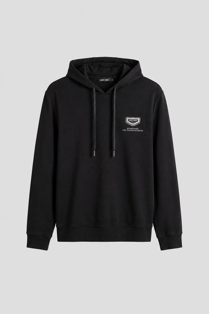 SWEATSHIRT PRETA COM CAPUZ ANTONY MORATO