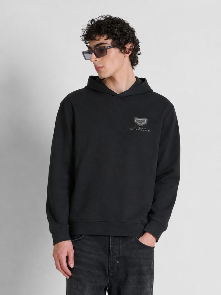 SWEATSHIRT PRETA COM CAPUZ ANTONY MORATO