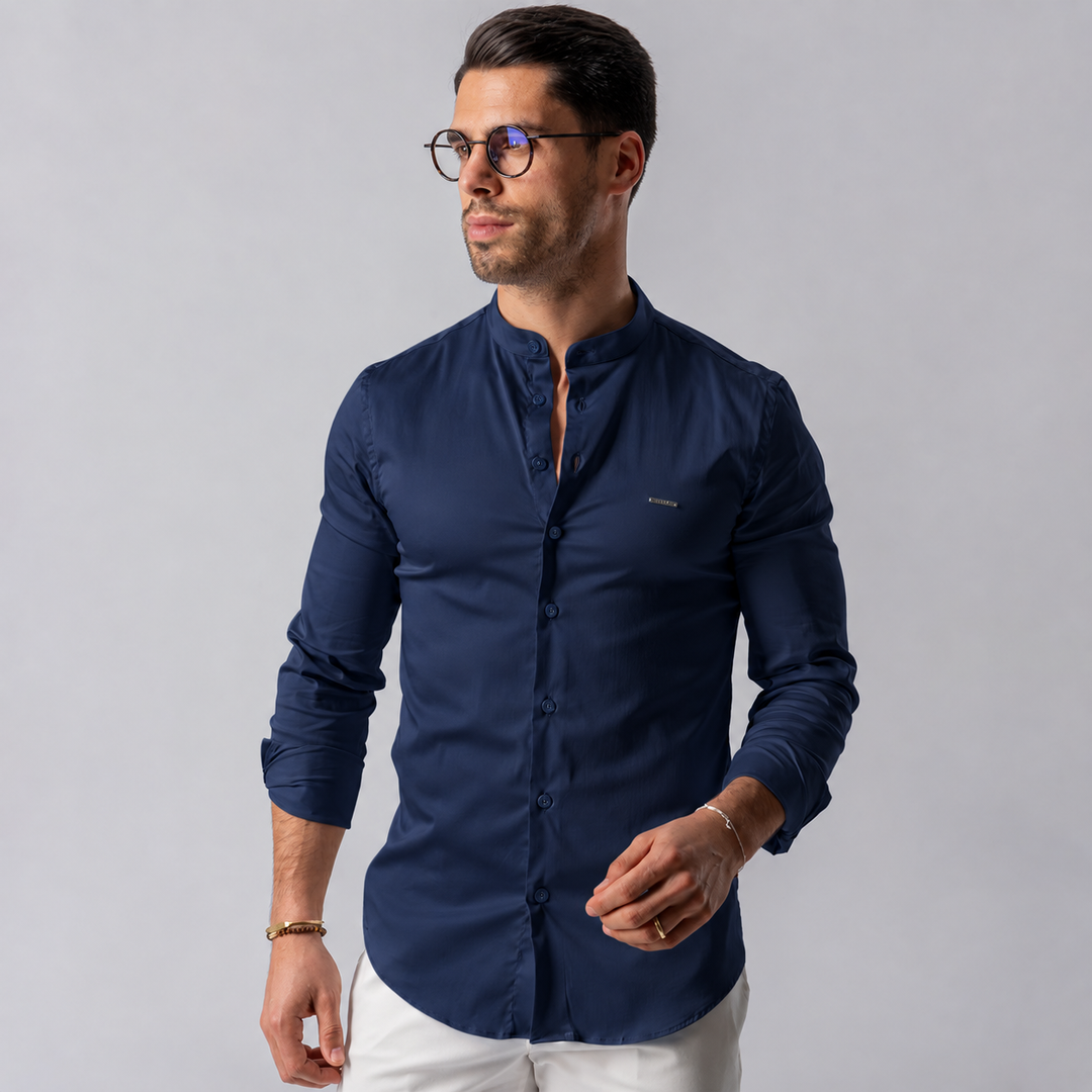 CAMISA GOLA MAO AZUL ESCURO ZOLF