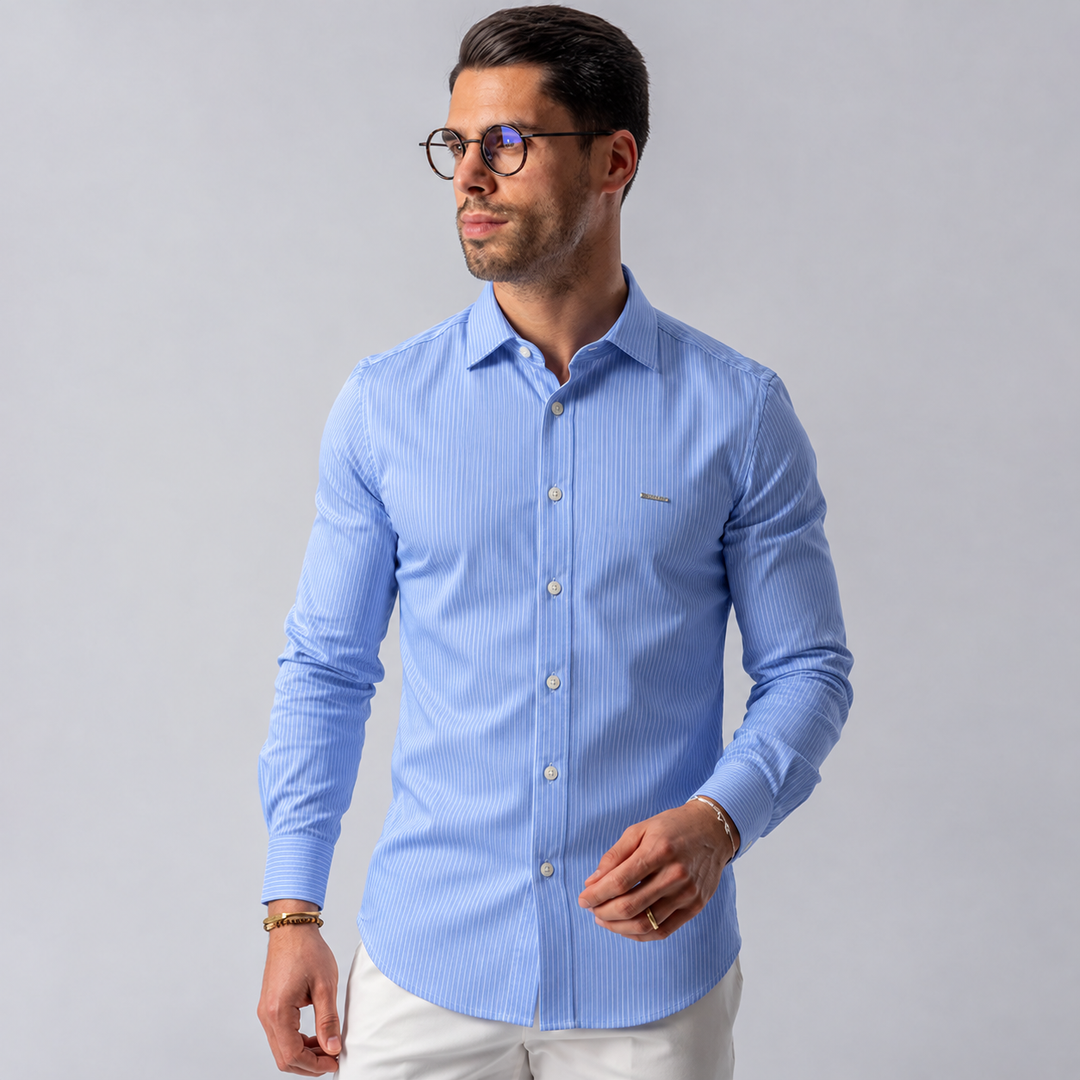 CAMISA AZUL RISCA ZOLF