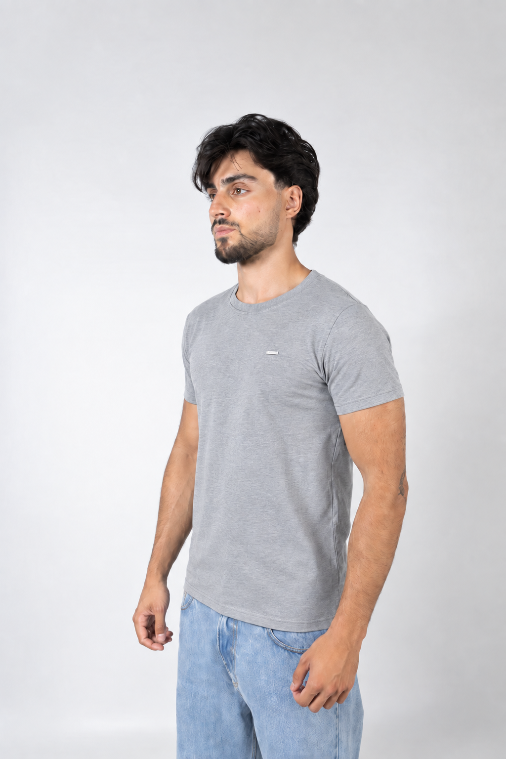 T-SHIRT CINZA BÁSICA JOVITS