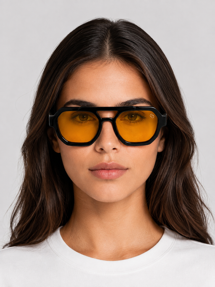 ÓCULOS DE SOL LARANJA OCTO PONTO CHIC