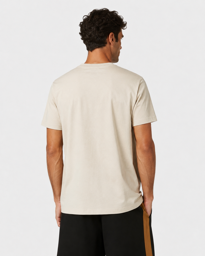 T SHIRT REGULAR BEGE COM ESTAMPA ICEBERG MEN