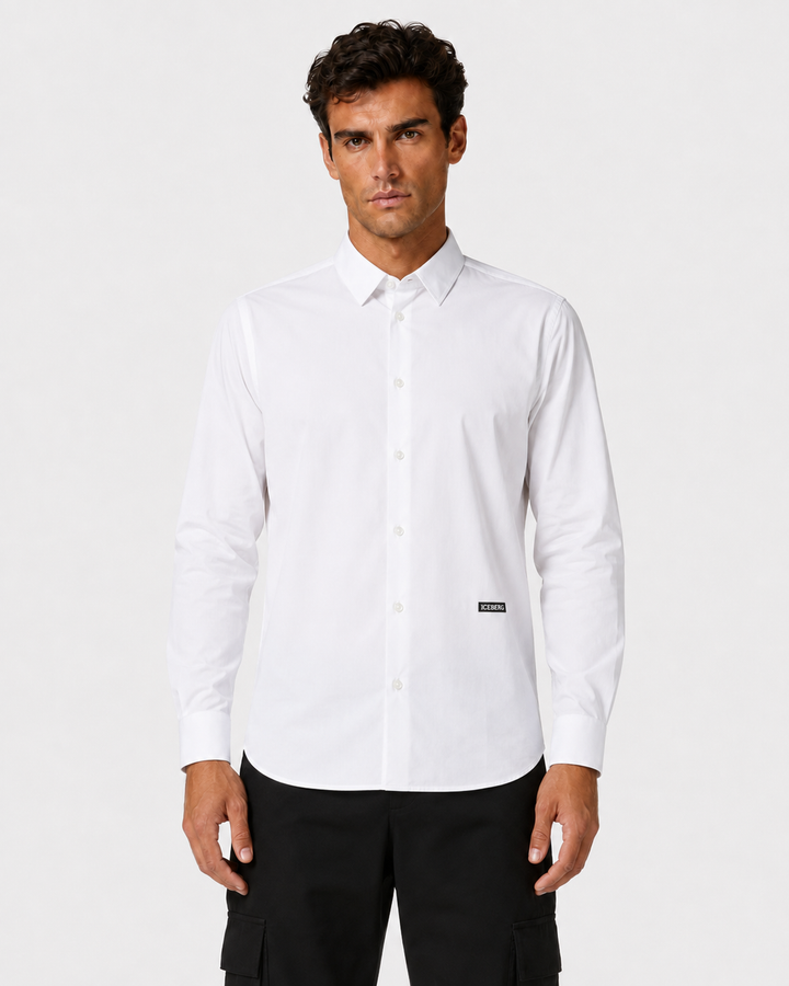 CAMISA BRANCA MANGA COMPRIDA ICEBERG MEN