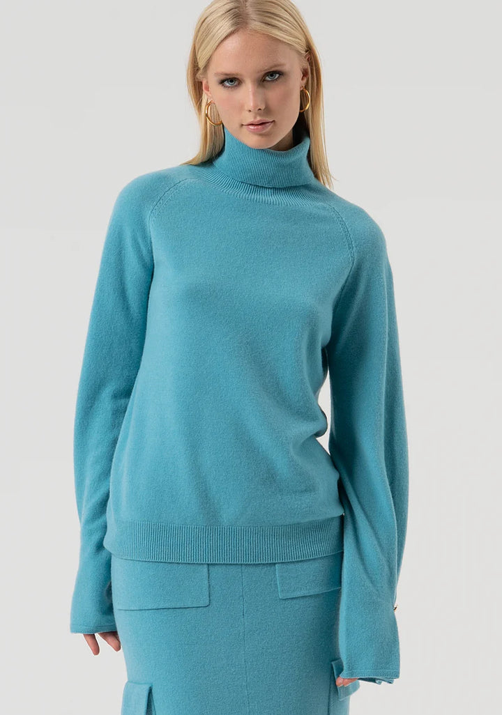 CAMISOLA AZUL DE MALHA FRACOMINA