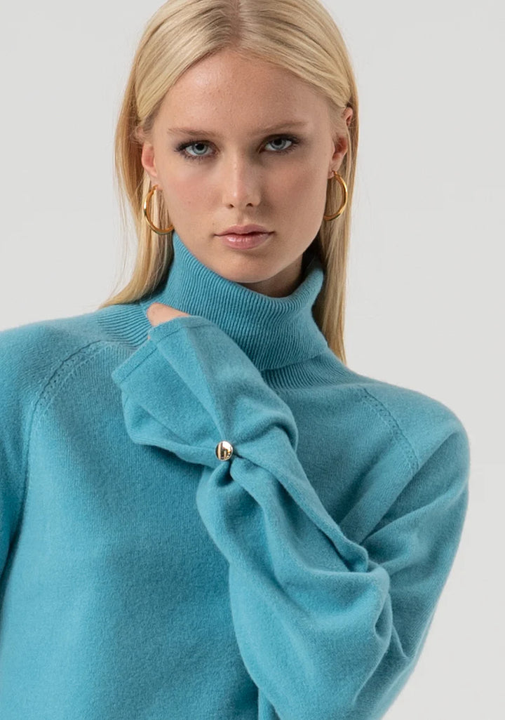 CAMISOLA AZUL DE MALHA FRACOMINA